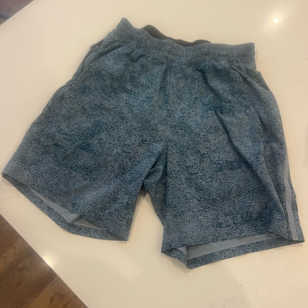 lululemon athletica Heathered Blue Athletic Shorts XS! Linerless